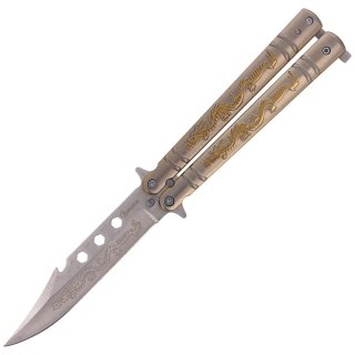 Martinez Albainox Balisong Nóż motylkowy Dragon Oro 02182