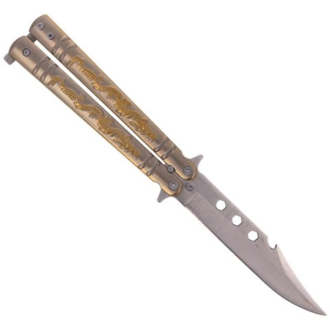 Martinez Albainox Balisong Nóż motylkowy Dragon Oro 02182