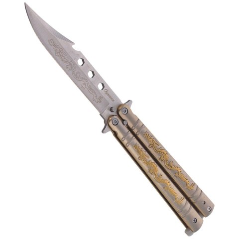 Martinez Albainox Balisong Nóż motylkowy Dragon Oro 02182