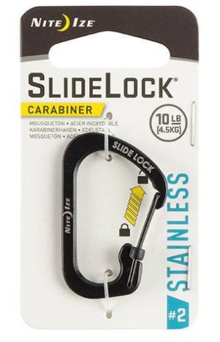 Nite Ize Karabinek SlideLock Carabiner #2 - Czarny - CSL2-01-R6