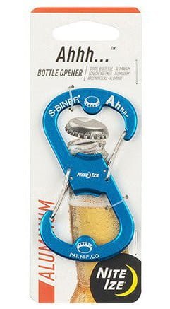 Nite Ize Karabinek z otwieraczem do butelek S-Biner Aluminum Ahhh Bottle Opener - Niebieski - SBOA-03-R6