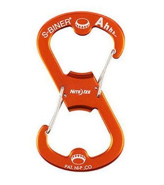 Nite Ize Karabinek z otwieraczem do butelek S-Biner Aluminum Ahhh Bottle Opener - Pomarańczowy - SBOA-19-R6