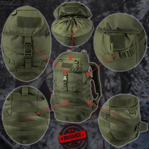 CAMO Plecak taktyczny CRUX 30L wz93 Pantera Leśna