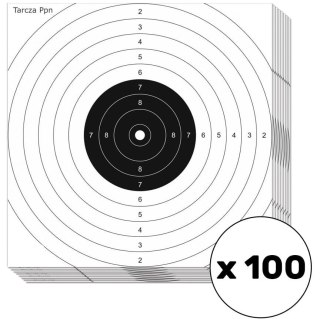 Tarcza strzelecka rekreacyjna do pistoletu pneumatycznego 14x14cm 100 szt