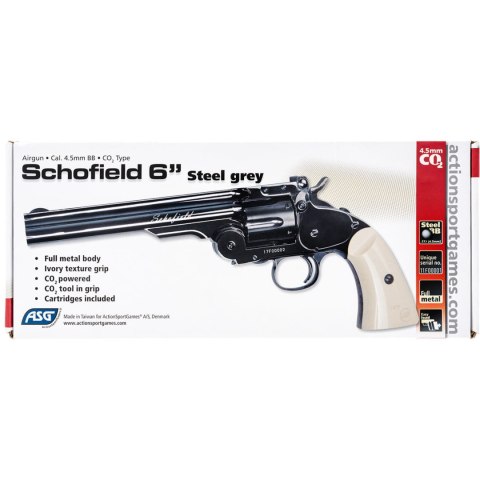 ASG Schofield 6" Steel Grey BB Wiatrówka rewolwer CO2 18912