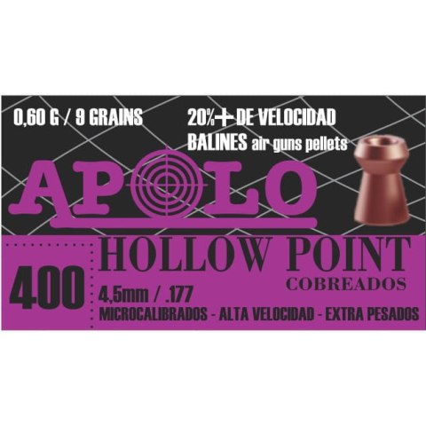 Apolo Śrut Hollow Cooper 4,5mm 0,60g 400szt