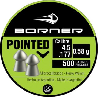 Borner Śrut Pointed 4,5mm 0,58g 500szt