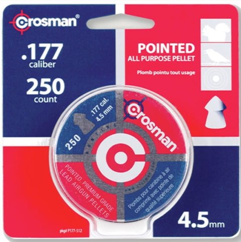 Crosman Śrut Pointed 4,5mm 0,47g 250szt