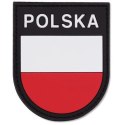 Naszywka 3D Polska Tarcza Kolor 65x80mm