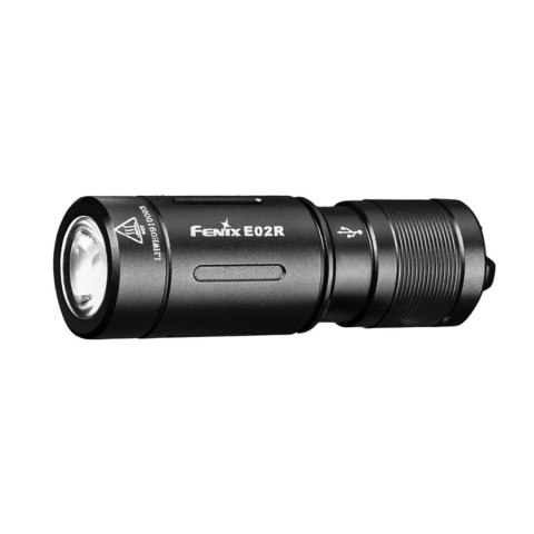 Fenix E02R Latarka akumulatorowa LED czarna 200lm