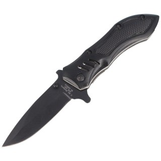 Herbertz Solingen Black Aluminium Black Blade 228912 Nóż półautomatyczny