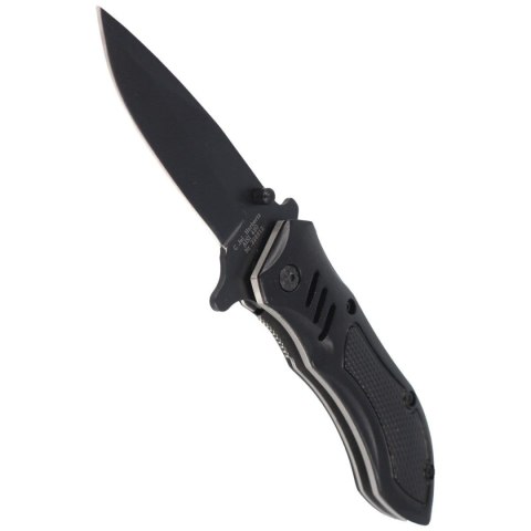 Herbertz Solingen Black Aluminium Black Blade 228912 Nóż półautomatyczny