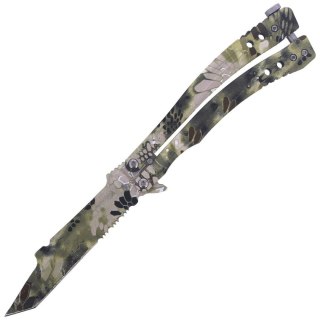 Martinez Albainox Green Python Camo Nóż motylkowy 02177