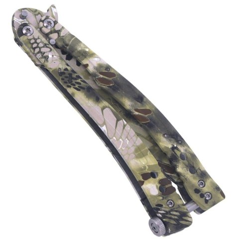 Martinez Albainox Green Python Camo Nóż motylkowy 02177