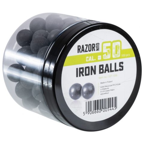 RazorGun Kule gumowo-metalowe RAM Iron Balls .50 100 szt