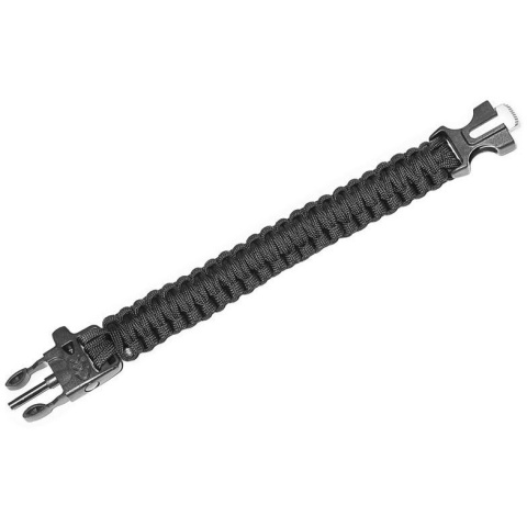 GM Bransoletka paracord 3w1 Black