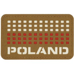 M-Tac Naszywka Flaga Poland Laser Cut Coyote White/Red