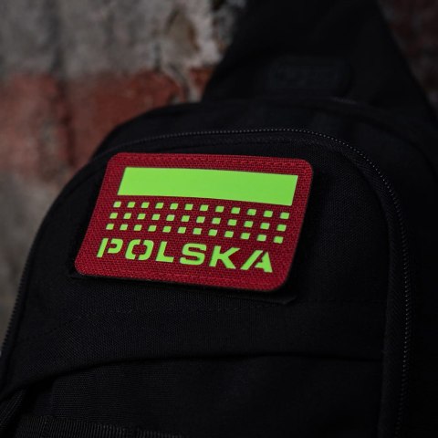 M-Tac Naszywka Flaga Poland Laser Cut Red Luminate