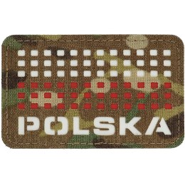 M-Tac Naszywka Flaga Polska Laser Cut Multicam White/Red