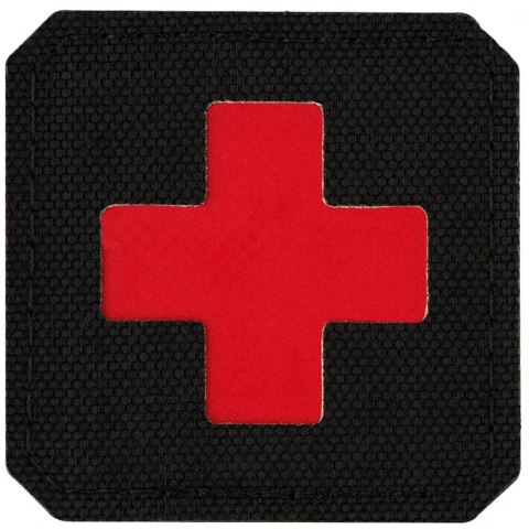 M-Tac Naszywka medyczna Medic Cross Laser Cut Black/Red