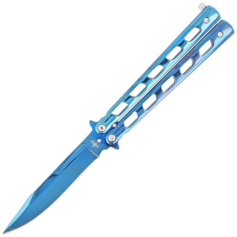 Third Nóż motylkowy Blue Titanium Stainless 10967A