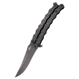 Third Nóż motylkowy Chain Design Stainless Black K2819BK