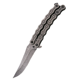 Third Nóż motylkowy Chain Design Stainless Stonewashed K2819